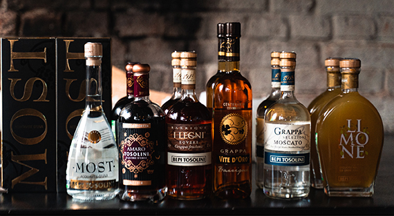 Граппа Tosolini в баре Луч